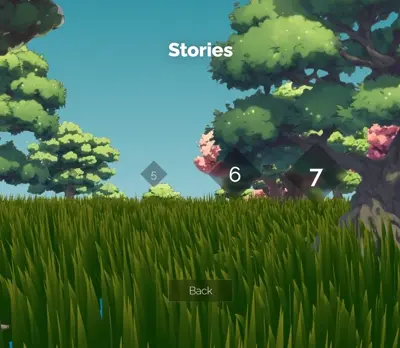 Story selection interface